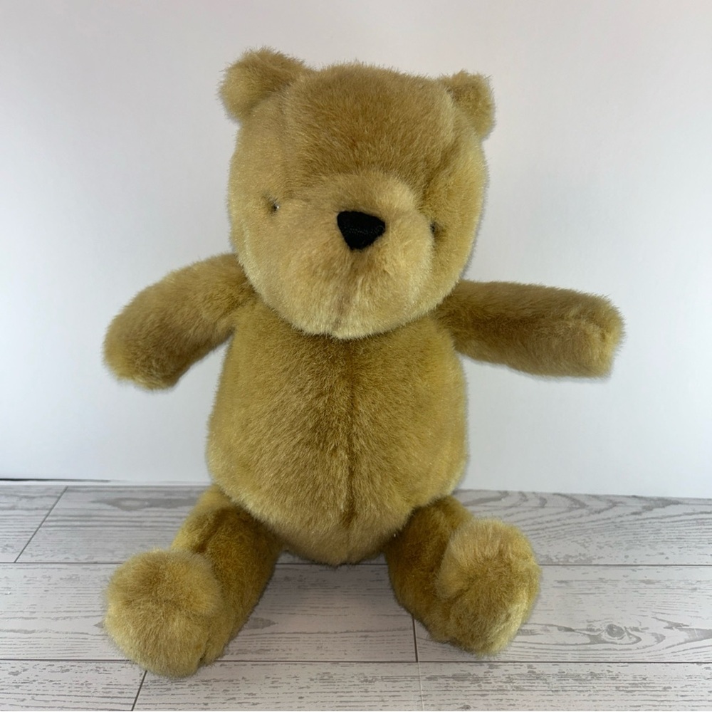 Gund Winnie the Pooh 13” Jointed Bear Plush Disney Vintage Stuffed Teddy Bear